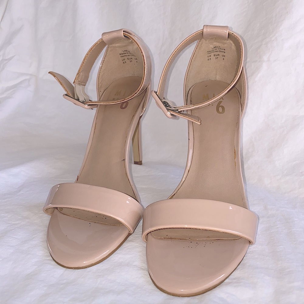 Mix No. 6 Pale Pink Patent Heels